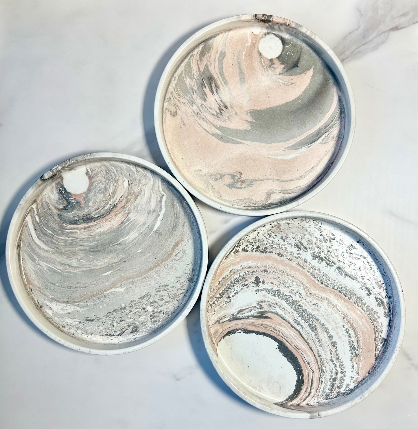 Cement Trinket Trays
